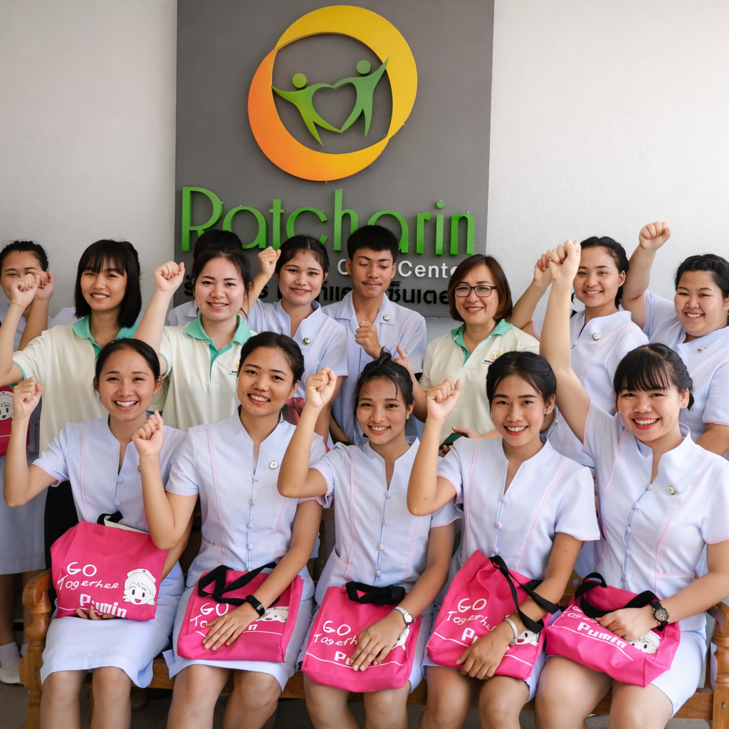 ศูนย์ดูแลผู้สูงอายุ รัชรินทร์ เฮลท์แคร์ เซ็นเตอร์ เชียงใหม่ และทีมงาน ดูแลติดเตียง ผู้ป่วยติดเตียง